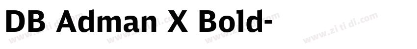 DB Adman X Bold字体转换
